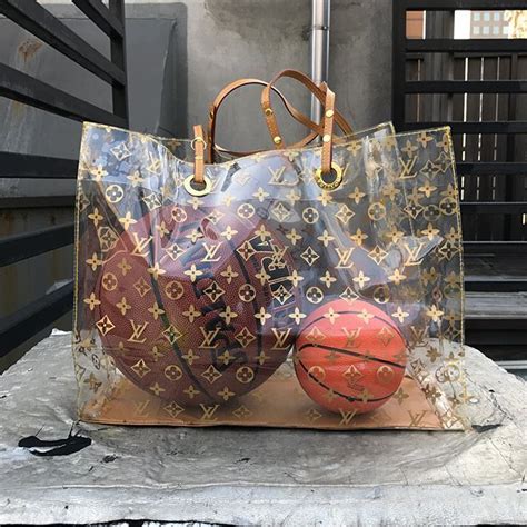 plastic covered louis vuitton bag|Louis Vuitton plastic tote bag.